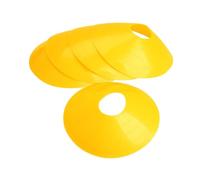 Kichvoe Dischi per Allenamento Calcio 10 Pezzi Gialli, Coni Segnaletica Piatti Resistenti Ecocompatibili per attività Sportive all’Aperto e Marcatura Campo