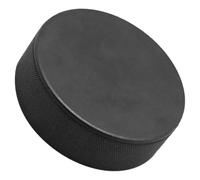 Kichvoe Disco Leggero e Portatile in Schiuma Resistente all'Usura da Hockey Nero in Pu per Allenamento su Ghiaccio e Uso All'aperto, Adatto e Adulti