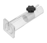 Kichvoe Dispositivo di Fissaggio per Topi da Laboratorio Cilindro Acrilico Verticale con Base Rinforzata Ventilazione Supporto Stabile per Procedure e Iniezioni in Spazi Ristretti