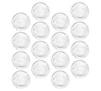 Kichvoe Fermacatena Perline Trasparente 24 Pezzi, Accessori per Tende e Persiane, Clip Fermaperline Compatta e Resistente per Catene di Perline, Kit Fissaggio Stabile per Tende a Rullo