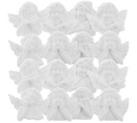 Kichvoe Figurines in Resina Bianca Set da 30, Decorazioni per Custodia Cellulare e creazioni DIY, Angeli 3 x 2 x 2 cm per hobbisti e Appassionati di Artigianato Stili Multipli
