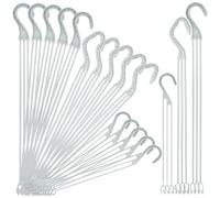 Kichvoe Ganci per Vasi di Fiori in Plastica 30 Pezzi Set Ganci di Carico per Piante Sospese da Esterno e Interno, Portafiori per Giardino, Casa e Ufficio