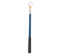 Kichvoe Gancio per Scala da Soffitta con Sistema di Trazione Regolabile in Lega di Alluminio e Gomma, Design Ergonomico, Kit con Anello e Viti di Montaggio per Casa e Garage Blu