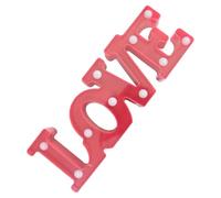 Kichvoe Lampada Decorativa D'amore a LED Lettere Love, Luce Atmosferica Rossa Guscio Bianco, per Decorazioni Matrimonio e Camera da Letto, Luce Luminosa da Tavolo Stabile e Leggera