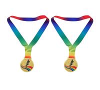 Kichvoe Medaglie Tennis Premi in Lega di Zinco con Nastro da Collo, Set 2 Pezzi per Competizioni Sportive, Medaglie Sportive Decorative per Giornata Sportiva e Torneo Scolastico