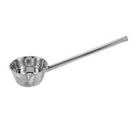 Kichvoe Mestolo da Cucina in Acciaio Inox con Manico e Beccuccio Antigoccia, Cucchiaio per Zuppa Grande Resistente alle Macchie, Utensile Professionale per Uso Domestico