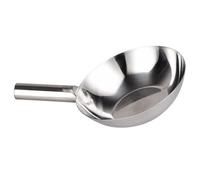 Kichvoe Mestolo Pratico in Acciaio Inox 304 Manico, Paletta per Acqua e Zuppa da Cucina, Utensile Multifunzionale per Uso Domestico e Professionale, Resistente e Capiente