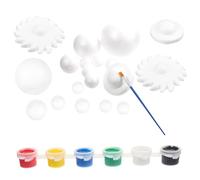 Kichvoe Palline di Schiuma Modello Pianeta Solare, Set 2 Pezzi Materiale Leggero e Dimensioni Assortite, per attività Scientifiche e Modelli Didattici