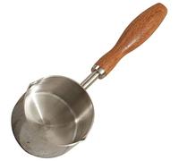 Kichvoe Pentola Piccola Antiaderente in Acciaio Inossidabile Con Manico Ergonomico Per Cucina Portatile Con Beccuccio Versatore e Scala Interna Per Misurazione Precisa