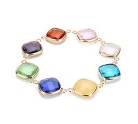 Kichvoe Perline di Vetro per Braccialetti 5 Pezzi Doppio Anello Pendente Stile Cosplay Accessori Fai da Te per Costume e Gioielli Portatili Colore Casuale