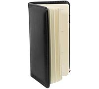 Kichvoe Pianificatore Giornaliero A6 in Pu Nero, Quaderno Leggero e Resistente per Organizzare la Settimana a Casa e Ufficio, Taccuino per Appunti e Programmazione