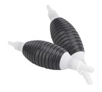 Kichvoe Pompa Manuale per Aspirazione Olio 2 Pezzi Tubo in Plastica Nero, Design Sfera Rinforzata e Parete da 2 Mm, Alta Portata per Travaso Carburante e Serbatoi Auto