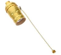 Kichvoe Portalampada Facile da e Controllare con Base E26 in Alluminio Vintage e Catena Tirante Compatibile Versatile Facile da e Controllare per Lampade da Tavolo a Muro