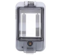 Kichvoe Scatola di giunzione in plastica: coperchio della scatola elettrica trasparente a 2 vie - pannello di copertura dell'interruttore in plastica impermeabile per la distribuzione di energia