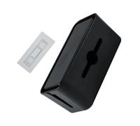 Kichvoe Scatola Portacavi Nera in Abs Resistente Coperchio Rimovibile, Organizer per Cavi di Ricarica e Prese Multiple, per Scrivania, Ufficio e Studio