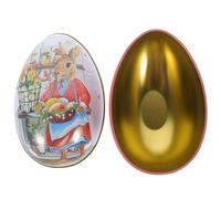 Kichvoe Scatola Portaoggetti in Latta Coperchio Scatole Decorative Per Pasqua Motivo Coniglietto Contenitore Per Dolciumi Per Biscotti e Caramelle