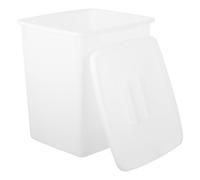 Kichvoe Secchio Pratico Bianco 12l in PP Coperchio, Riutilizzabile | Contenitore Alimentare Freddo, Parete Interna Liscia Antigraffio, Trasporto Sicuro e Anti Caduta, Uso Cucina