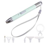 Kichvoe Set 1 Penna per Disegno Diamante Ricaricabile Luce LED in Acciaio Inossidabile e Plastica, Accessori Inclusi per DIY Cross-Stitch e Pittura Diamante