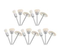 Kichvoe Set 15 Pezzi Spazzole di Lana per Lucidatura Trapano, Ruote per Pulizia Gioielli, Mini Tamponi Abrasivi per Utensili Rotanti, Kit Lucidante per Sculture Legno e Pietre Preziose