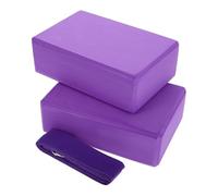Kichvoe Set 3 Pezzi Blocchi per Yoga in Eva con Cinghia per Stretching Supporto Polsi e Impugnatura Confortevole Facile da Trasportare per Esercizi in Giardino e Ovunque