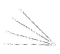 Kichvoe Set 4 Pezzi Catene Sospese in Metallo 25 Cm per Giardino, Ganci Portavasi e Appendiabiti Multiuso per Balconi e Decorazioni Esterne