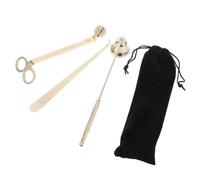 Kichvoe Set Accessori per Candele 3 in 1 in Acciaio Inox, Spegnicandele, Taglia Stoppino e Mestolo per Estinzione, Strumenti per Cura Candele, per Uso Domestico e Regalo
