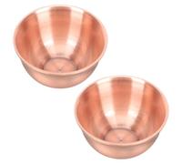 Kichvoe Set da 2 Tazze da Tè Cinesi in Rame Vintage per Cerimonia del Tè, Resistente e Ottimizza L'estrazione del Gusto, Stile Retrò per Occasioni Speciali