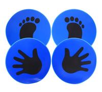Kichvoe Set da 4 Marcatori Spot per Allenamento Calcio in PVC, Dischi di Marcatura Tondi Leggeri e Compatti, Segnalini per Agilità e velocità Sportiva, per Allenatori e Atleti