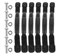 Kichvoe Set di 6 Maniglie per Il Trasporto di Kayak e Canoa - Maniglie per Kayak con Montaggio Laterale e Impugnatura per pagaia con Viti, Foro Singolo per Kit di Attrezzatura per Ponte di Barche