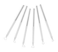 Kichvoe Set di 6 Utensili per Modellare Argilla in Alluminio Manico Argento, Strumenti per Scraping e Levigatura per Scultura DIY e Creazione Ceramica