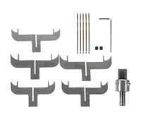 Kichvoe Set di Frese per Lavorazione Legno Braccialetti e Anelli, Utensili Cnc Punta da Trapano ad Anello, Kit Completo per Intaglio e Fresatura Artigianale Legno Fai da Te