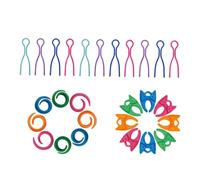 Kichvoe Set Facili da Usare 60 Pezzi Clip Porta Rocchetto in Silicone per Cucito Colore Casuale per Mantenere Organizzati i Fili, Accessori per Cucito a Casa