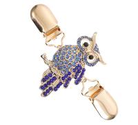 Kichvoe Spilla Fermaglio Gufo per Cardigan da Donna in Lega Blu | Clip Creativa a Forma di Gufo, Accessorio Pratico e Stabile, Non Facile da Deformare, per Femmine