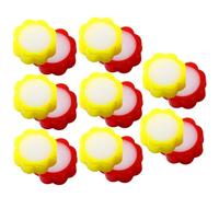 Kichvoe Spugna per Bagnare Dita 16 Pezzi a Forma di Fiore in Spugna e Pp per Contare Contanti Funzione di Rapido Conteggio e Smistamento per Uso Bancario e D'esame