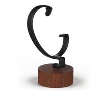 Kichvoe Supporto Espositore per Orologio a C in Legno Noce, 1 Pezzo