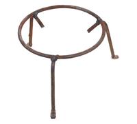 Kichvoe Supporto per Fornello da Esterno Griglia Wok e Braciere Tondo in Metallo Porta Pentola Multifunzione per Picnic e Campeggio