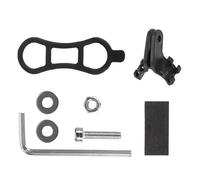 Kichvoe Supporto per Targa Numero Bici in Plastico e Metallo Nero, Leggero e Antiscivolo, per Gare di Ciclismo su Strada, Accessorio Pratico per Torcia Bici