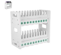 Kichvoe Supporto per Telefono a 2 Livelli da Scrivania con 20 Slot Numerati, Organizer Espositore Multistrato per Ricarica e Archiviazione Smartphone Compatibile per Ufficio e Aula