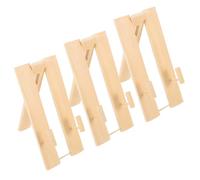 Kichvoe Supporto Porta Ventagli Decorativo in bambù 18,5 Cm, Base Espositiva Pieghevole da 3 Pezzi per Ventagli Cinesi e Giapponesi, Espositore Salvaspazio per Uso Domestico e