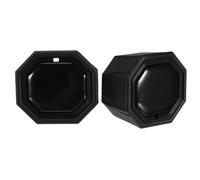 Kichvoe Tappo Terminale in Plastica Nera 2 Pezzi per Manico Racchetta da Tennis Design Antiscivolo per Migliorare Comfort e Protezione del Fondo Manico