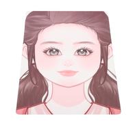 Kichvoe Tavola da Pittura per Trucco Viso Riutilizzabile in Pet, Modello Lavabile per Pratica Make-up Bimbi, Strumento Portatile per Artisti del Trucco e Principianti