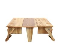 Kichvoe Tavolo da Picnic Pieghevole Cesta in Materiale Sintetico, Design Ergonomico e Portatile, per Campeggio e Passeggiate All'aperto Colore Casuale
