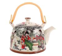 Kichvoe Teiera in Ceramica Vintage 900ml con Design Elegante e Facile da Pulire, Bollitore per Acqua per Preparare Tè e Uso su Fornello a Gas