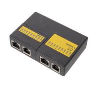 Kichvoe Tester di Cavi di Connessione Mini Compatto Alta Precisione per Cavi Rj45 e Linee Telefoniche Rj11 in Plastica e Lega, per Utenti Domestici e Tecnici It