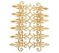 Kichvoe Toppe Ricamate Floreali Vintage Oro 6 Pezzi in Filo da Ricamo, Design Termoadesivo Facile da Usare per Abbigliamento e Opere Liriche