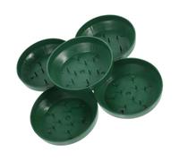 Kichvoe Vassoio per Composizioni Floreali 5 Pezzi in Plastica Verde Versatile e Moderno per Decorazioni di Matrimonio e Casa Soluzione Salvaspazio