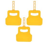 Kichvoe Ventilatore Manuale per Barbecue Set 3 Pezzi Ventilatore Multifunzione Portatile in Plastica Gialla di Supporto alla Fiamma per Grigliate All’aperto