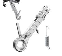 Kick stand - Side Support Plate for Bike | Heavy-Duty Alloy Steel with Non-Slip Base Plate, Stable Balance Stand, Easy Folding Function for Biker Garage Display Use, 23x5.7cm