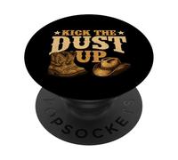 Kick The Dust Up - Cowboy Western Cowpoke Paese PopSockets PopGrip Adesivo