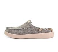 Kickback Barbeach Mule - Mocassini da Uomo in Tela Leggera, Slip-on, Look Rilassato, Solette in Schiuma Attiva con Fodera in Pelle, Comfort per Tutto Il Giorno - Marrone - EU46